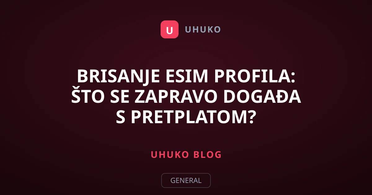 Brisanje eSIM profila: Što se zapravo događa s pretplatom?